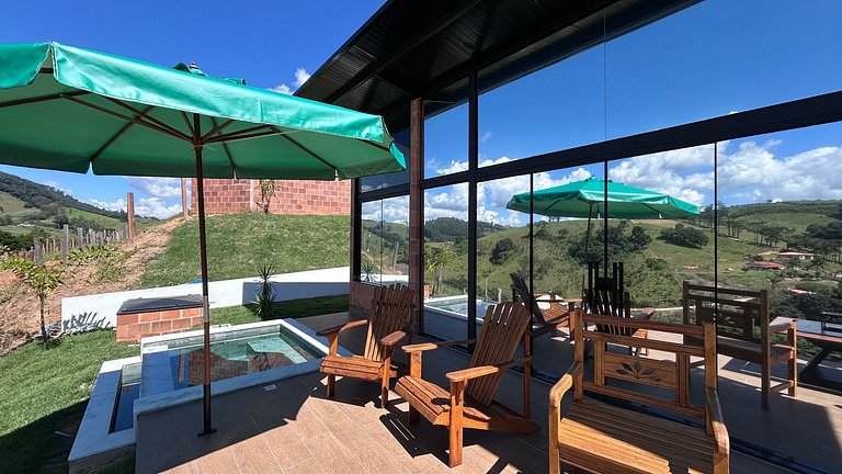 Cabana Romântica com Helicóptero