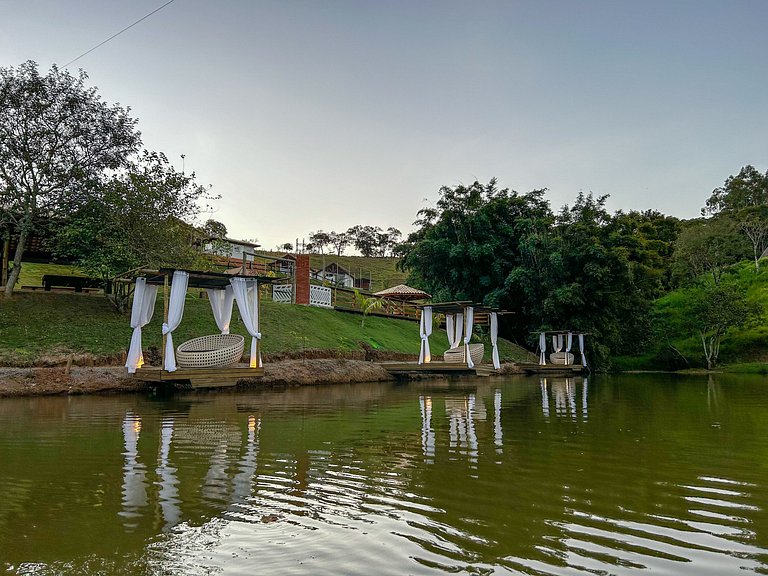 Cabana Romântica com Helicóptero