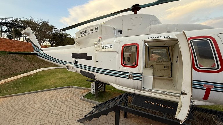 Cabana Romântica no Helicóptero