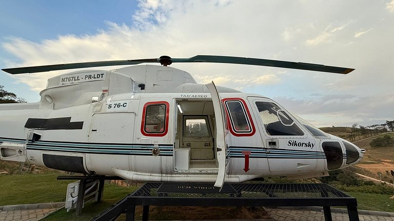 Cabana Romântica no Helicóptero