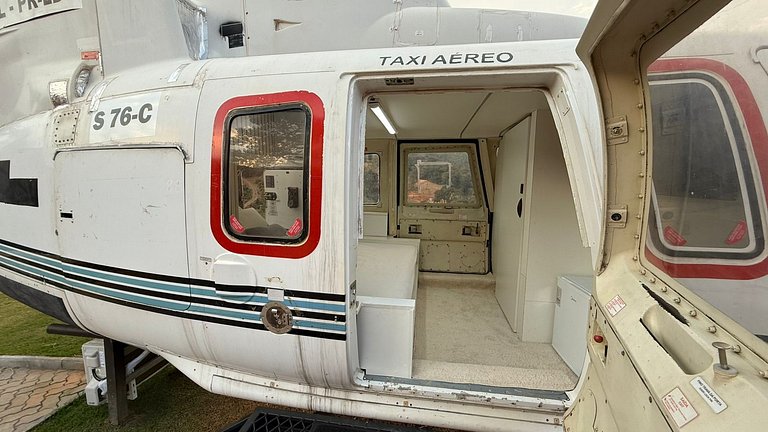 Cabana Romântica no Helicóptero