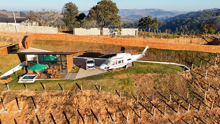 Cabana Romântica no Helicóptero